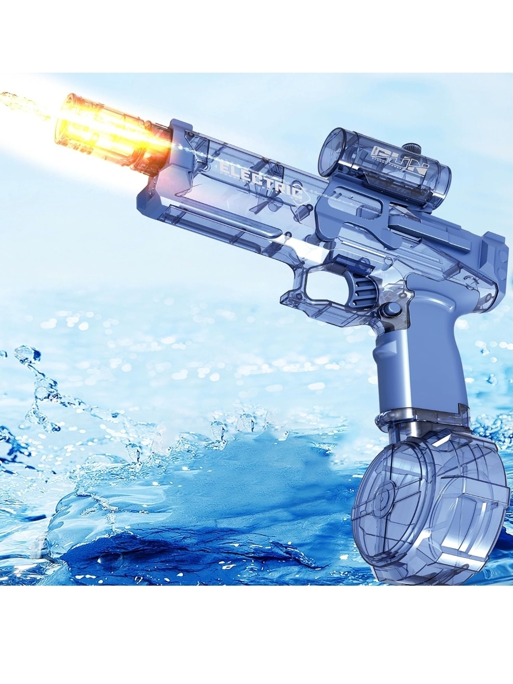 Kids Electric Water Blaster Pistol - Blue